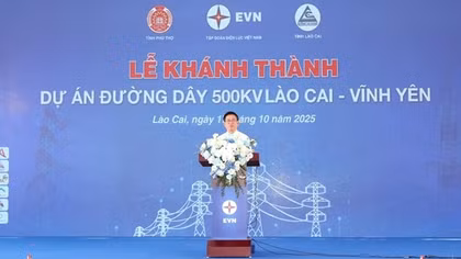 Khánh thành Dự án đường dây 500kV Lào Cai-Vĩnh Yên
