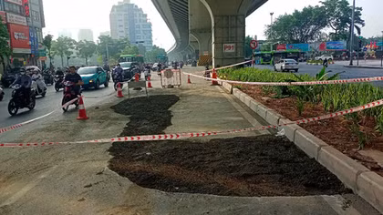 Sẽ xử lý hố "tử thần" trên đường Trường Chinh trong ngày 27/7