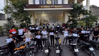 Ngăn chặn nhóm thanh thiếu niên chuẩn bị tổ chức đua xe trái phép