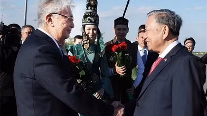 Tổng Bí thư Tô Lâm và Phu nhân bắt đầu thăm cấp Nhà nước Cộng hòa Kazakhstan