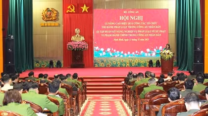 Nâng cao hiệu quả công tác tổ chức thi hành pháp luật trong CAND