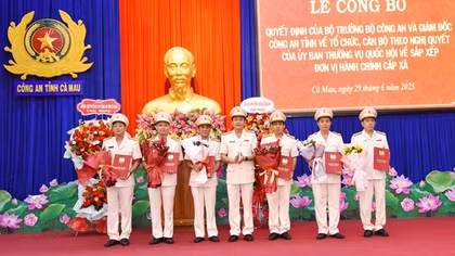 Công an tỉnh cực Nam Tổ quốc bắt tay ngay vào vận hành tổ chức bộ máy