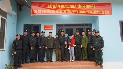 Bắc Kạn bàn giao nhà tình nghĩa cho CBCS từ kinh phí hỗ trợ của Bộ Công an