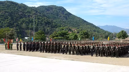 Công an Bình Thuận tiếp nhận tân binh sau 3 tháng huấn luyện