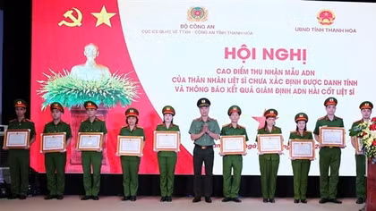 Thanh Hóa vượt chỉ tiêu thu mẫu ADN, thêm hy vọng cho thân nhân liệt sĩ