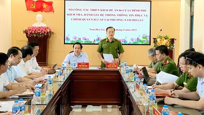 Thứ trưởng Nguyễn Văn Long kiểm tra, đánh giá hệ thống dịch vụ công 2 cấp tại tỉnh Ninh Bình