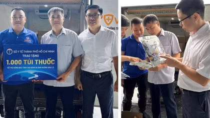 Ngành Y tế TP Hồ Chí Minh gửi 10.000 túi thuốc gia đình đến đồng bào bị ảnh hưởng bão lũ