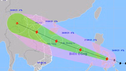 Bão Bualoi di chuyển nhanh với cường độ mạnh, Bắc Bộ, Thanh Hóa – Quảng Trị sẽ có mưa rất lớn