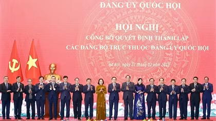 Trao quyết định thành lập 11 Đảng bộ thuộc Đảng ủy Quốc hội