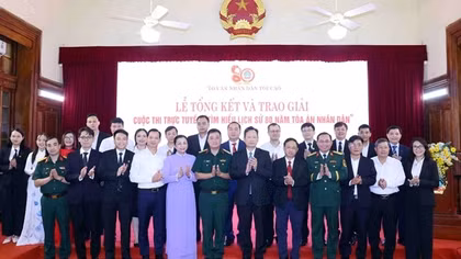 Tổng kết và trao giải cuộc thi trực tuyến “Tìm hiểu lịch sử 80 năm Tòa án nhân dân"