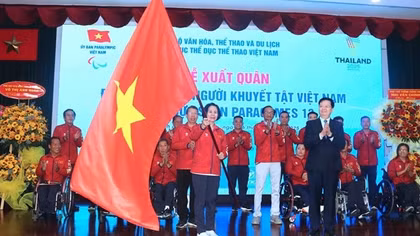 Đoàn Thể thao người khuyết tật Việt Nam xuất quân tham dự ASEAN Para Games 13