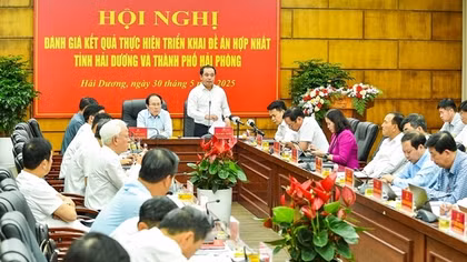 Đẩy nhanh tiến độ thực hiện các công việc phục vụ hợp nhất tỉnh Hải Dương và TP Hải Phòng