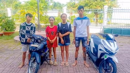 Bắt nhóm đối tượng cướp tiền, xe trên đường phố ở Cần Thơ