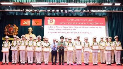 Tôn vinh 99 tập thể, cá nhân điển hình dân vận khéo trong lực lượng CAND