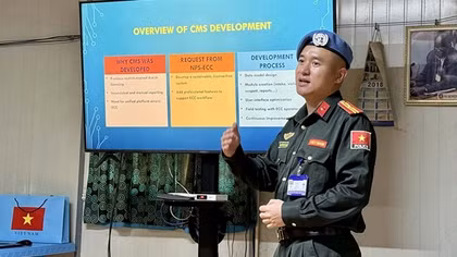 Cảnh sát Việt Nam thiết kế thành công Hệ thống quản lý tội phạm tại Nam Sudan