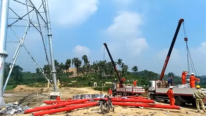 Tập đoàn Điện lực Việt Nam: Đẩy nhanh tiến độ Dự án đường dây 500kv Lào Cai-Vĩnh Phúc