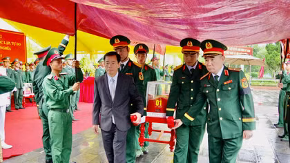 Truy điệu, an táng 34 hài cốt liệt sĩ được tìm thấy ở khu vực Thành cổ Quảng Trị