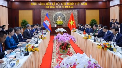 Thủ tướng Phạm Minh Chính hội đàm với Thủ tướng Campuchia Hun Manet