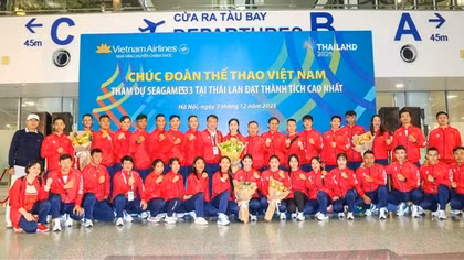 Đoàn Thể thao Việt Nam lên đường dự SEA Games 33: Ý chí trong đầu, lửa trong tim