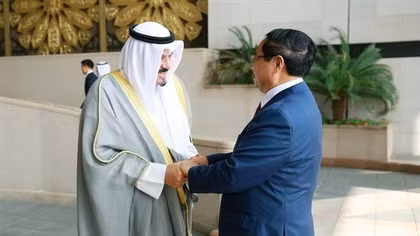 Thủ tướng Nhà nước Kuwait chủ trì lễ đón Thủ tướng Phạm Minh Chính