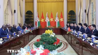 Chủ tịch nước Lương Cường: Việt Nam luôn coi trọng quan hệ hữu nghị với Burundi