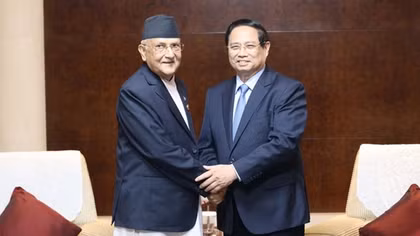 Thủ tướng Phạm Minh Chính hội kiến Thủ tướng Nepal Khadga Prasad Sharma Oli