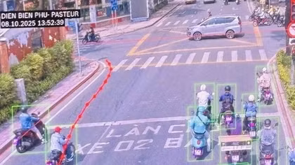Phát hiện trên 3.400 trường hợp vi phạm giao thông qua camera AI