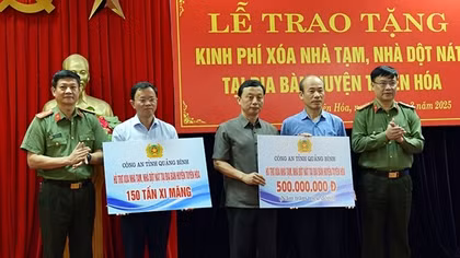 Hỗ trợ 500 triệu đồng xóa nhà tạm, nhà dột nát tại huyện Tuyên Hóa