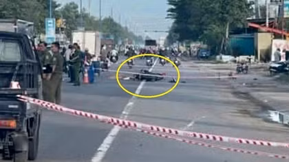 Tìm phương tiện liên quan đến vụ người đàn ông chết giữa đường