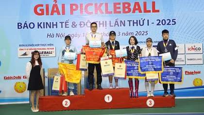 Bế mạc Giải Pickleball Báo Kinh tế & Đô thị lần thứ I - 2025