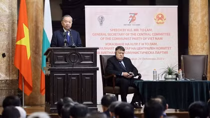 Tổng Bí thư Tô Lâm phát biểu chính sách tại Đại học Sofia