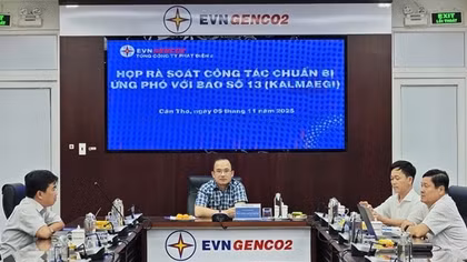 EVNGENCO2 chủ động triển khai các kịch bản ứng phó với bão số 13