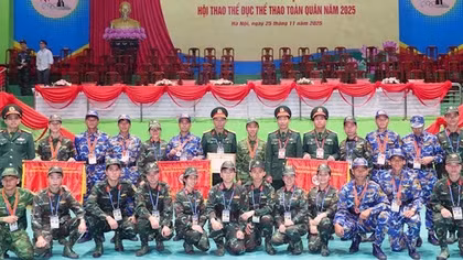 Bế mạc Hội thao thể dục thể thao toàn quân năm 2025