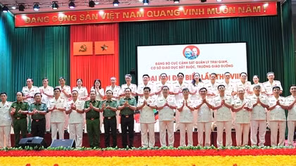 Thứ trưởng Lê Văn Tuyến dự, chỉ đạo Đại hội Đảng bộ Cục Cảnh sát QLTG, CSGDBB, TGD