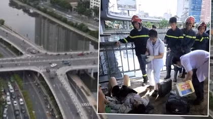 Kịp thời cứu nam thanh niên rơi cầu Calmette
