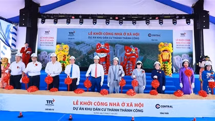 Dự án Khu dân cư TTC do TTC Land hợp tác TTC IZ khởi công gần 1.200 căn nhà ở xã hội