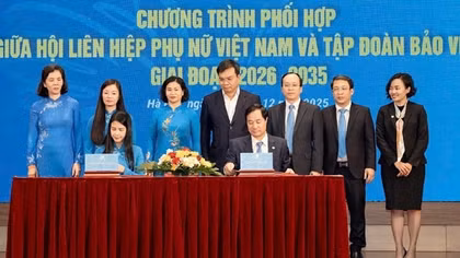 Hội Liên hiệp Phụ nữ Việt Nam và Tập đoàn Bảo Việt ký kết chương trình phối hợp giai đoạn 2026 – 2035