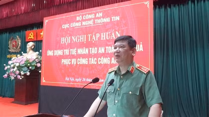 Tập huấn ứng dụng công nghệ trí tuệ nhân tạo hiệu quả, an toàn trong công tác Công an