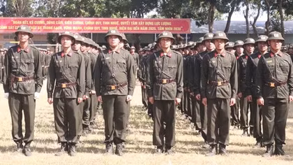 Trung đoàn CSCĐ Tây Nam Bộ ra quân huấn luyện năm 2025
