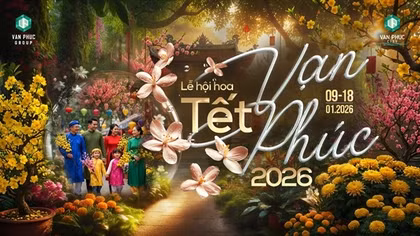 Van Phuc City bật “Mood xuân” với lễ hội hoa Tết lớn nhất năm