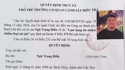Truy nã đối tượng thuê xe ô tô tự lái rồi bỏ trốn