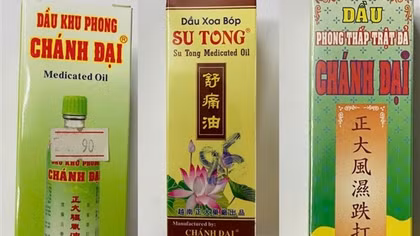 Cần Thơ thông báo cấm kinh doanh 3 sản phẩm dầu gió