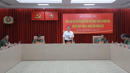 Đại biểu Quốc hội CAND là kết tinh giữa phẩm chất Công an và tinh thần người làm luật