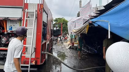 Cháy căn nhà ngăn nhiều phòng cho thuê trọ