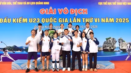 Thể thao CAND đoạt nhiều huy chương tại Giải Vô địch Đấu kiếm U23 Quốc gia 2025