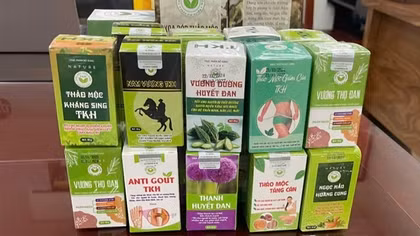 Phanh phui đường dây sản xuất hàng loạt sản phẩm thực phẩm chức năng giả