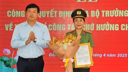 Đại tá Võ Thị Hoài Ngọc được giao quyền phụ trách Công an tỉnh Đồng Tháp