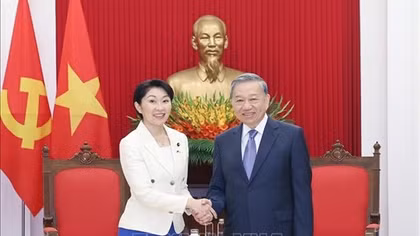 Tổng Bí thư Tô Lâm tiếp Chủ tịch Liên minh nghị sĩ hữu nghị Nhật – Việt