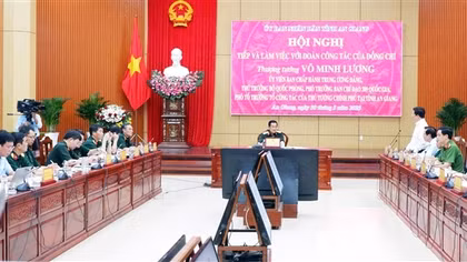 Ban Chỉ đạo 389 Quốc gia làm việc với tỉnh An Giang