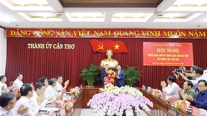 Đồng chí Trương Cảnh Tuyên giữ chức Phó Bí thư Thành ủy Cần Thơ